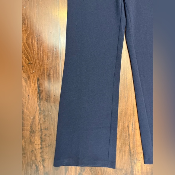 Julia Jordan Pleated Chiffon Crepe Tie Waist Jumpsuit Size 4 Navy Straight Leg - Picture 10 of 13